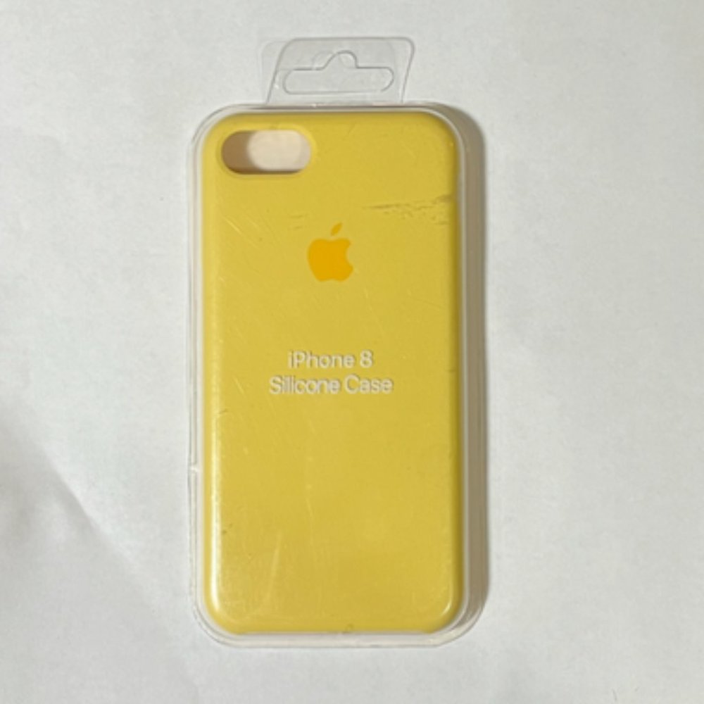 New iphone 8 Yellow Silicone Case